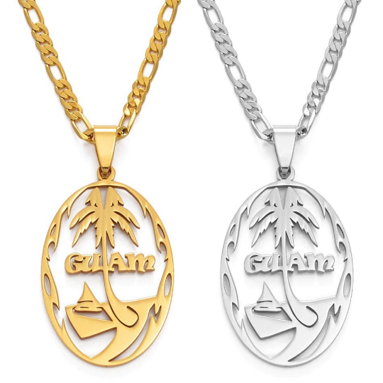 18k Gold Plated Guam Map Necklace, Guam Necklace, Guam Flag, Guam Jewelry, Guam Pendant, Guam Gifts, Guam Earrings, Guam Tshirt, Earrings