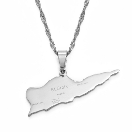 18K Gold Plated Saint Croix Necklace / Saint Croix Jewelry /saint Croix Jewelry /saint Croix Earrings /saint Croix Gift