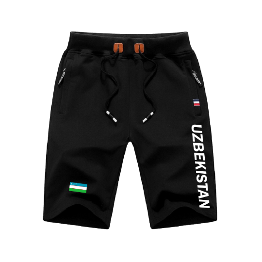 Uzbekistan Shorts / Uzbekistan Pants / Uzbekistan Shorts Flag / Uzbekistan Jersey / Grey Shorts / Black Shorts / Uzbekistan Poster