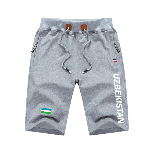 Uzbekistan Shorts / Uzbekistan Pants / Uzbekistan Shorts Flag / Uzbekistan Jersey / Grey Shorts / Black Shorts / Uzbekistan Poster