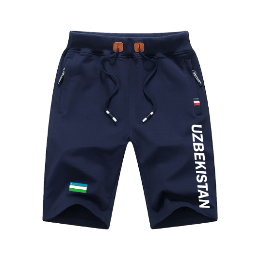 Uzbekistan Shorts / Uzbekistan Pants / Uzbekistan Shorts Flag / Uzbekistan Jersey / Grey Shorts / Black Shorts / Uzbekistan Poster