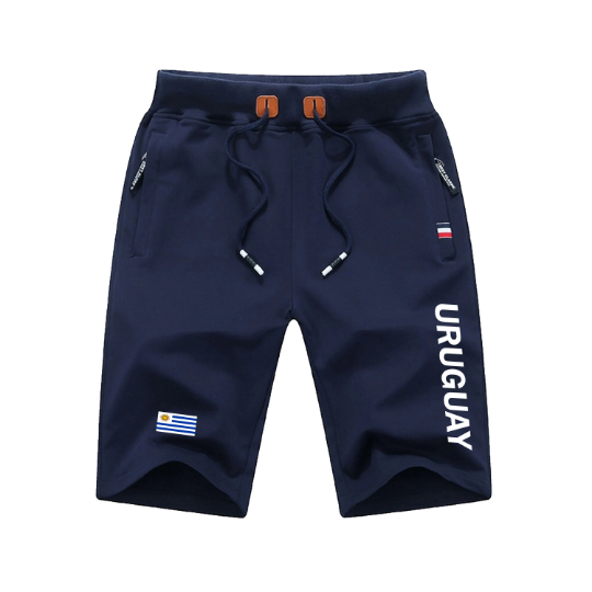 Uruguay Shorts / Uruguay Pants / Uruguay Shorts Flag / Uruguay Jersey / Grey Shorts / Black Shorts / Uruguay Poster / Uruguay Map / Men