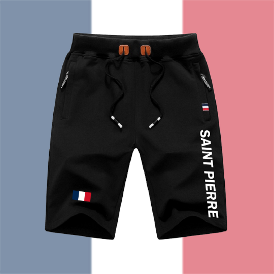 Saint Pierre Shorts / Saint Pierre Pants / Saint Pierre Shorts Flag / Saint Pierre Jersey / Grey Shorts / Black Shorts / Saint Pierre Poster