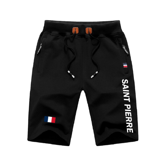 Saint Pierre Shorts / Saint Pierre Pants / Saint Pierre Shorts Flag / Saint Pierre Jersey / Grey Shorts / Black Shorts / Saint Pierre Poster