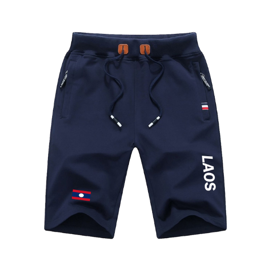 Laos Shorts / Laos Pants / Laos Shorts Flag / Laos Jersey / Grey Shorts / Black Shorts / Laos Poster / Laos Map / Men Women