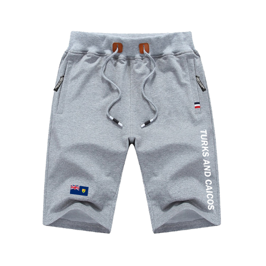 Turks And Caicos Shorts / Turks And Caicos Pants / Turks And Caicos Shorts Flag / Turks And Caicos Jersey / Grey Shorts / Black Shorts