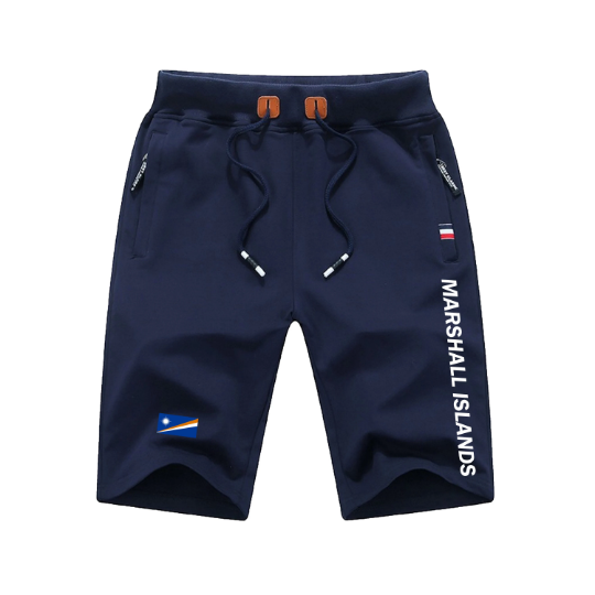 Marshall Islands Shorts / Marshall Islands Pants / Marshall Islands Shorts Flag / Marshall Islands Jersey / Grey Shorts / Black Shorts
