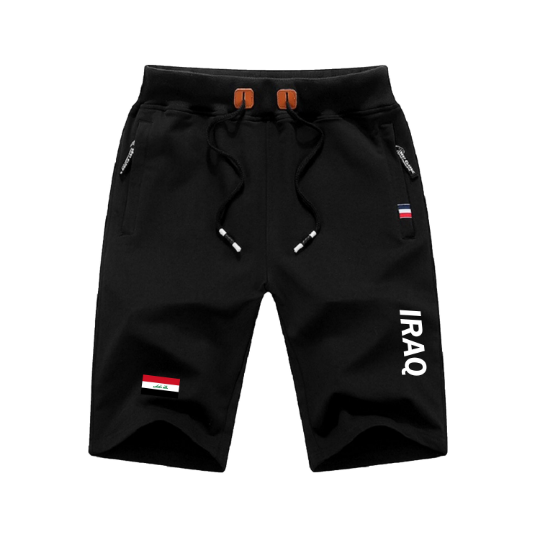 Iraq Shorts / Iraq Pants / Iraq Shorts Flag / Iraq Jersey / Grey Shorts / Black Shorts / Iraq Poster / Iraq Map / Men Women