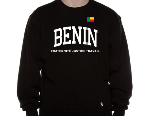 Benin Sweatshirts / Benin Shirt / Benin Sweat Pants Map / Benin Jersey / Grey Sweatshirts / Black Sweatshirts / Benin Poster