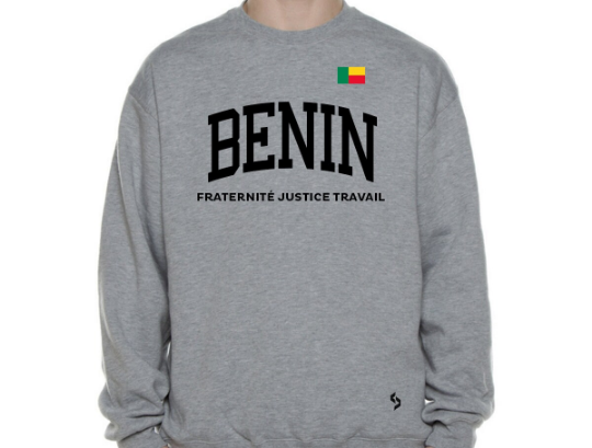 Benin Sweatshirts / Benin Shirt / Benin Sweat Pants Map / Benin Jersey / Grey Sweatshirts / Black Sweatshirts / Benin Poster