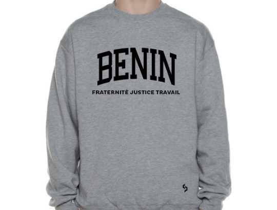 Benin Sweatshirts / Benin Shirt / Benin Sweat Pants Map / Benin Jersey / Grey Sweatshirts / Black Sweatshirts / Benin Poster