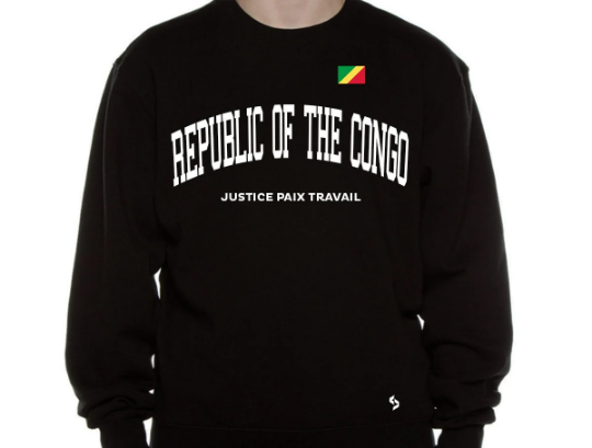 Republic Of The Congo Sweatshirts / Republic Of The Congo Shirt / Republic Of The Congo Sweat Pants Map / Republic Of The Congo Jersey