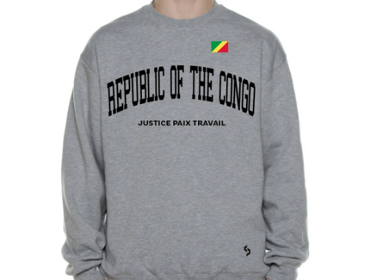 Republic Of The Congo Sweatshirts / Republic Of The Congo Shirt / Republic Of The Congo Sweat Pants Map / Republic Of The Congo Jersey