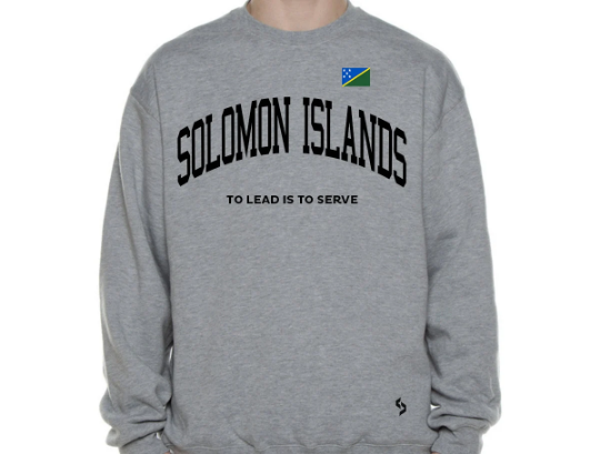 Solomon Islands Sweatshirts / Solomon Islands Shirt / Solomon Islands Sweat Pants Map / Solomon Islands Jersey / Grey Sweatshirts
