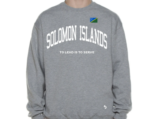 Solomon Islands Sweatshirts / Solomon Islands Shirt / Solomon Islands Sweat Pants Map / Solomon Islands Jersey / Grey Sweatshirts