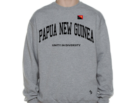 Papua New Guinea Sweatshirts / Papua New Guinea Shirt / Papua New Guinea Sweat Pants Map / Papua New Guinea Jersey / Grey Sweatshirts