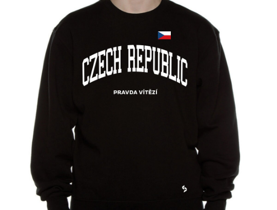Czech Republic Sweatshirts / Czech Republic Shirt / Czech Republic Sweat Pants Map / Czech Republic Jersey / Grey Sweatshirts / Sweatshirts