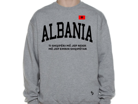 Albania Sweatshirts / Albania Shirt / Albania Sweat Pants Map / Albania Jersey / Grey Sweatshirts / Black Sweatshirts / Albania Poster
