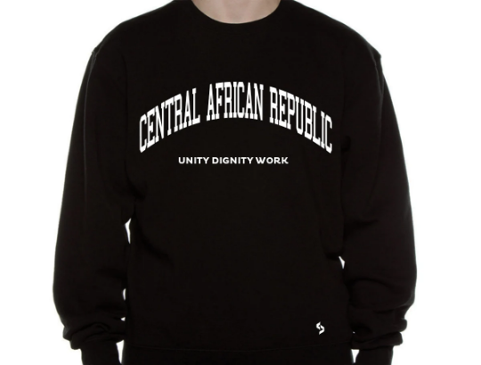 Central African Republic Sweatshirts / Central African Republic Shirt / Central African Republic Sweat Pants Map / Central African Republic