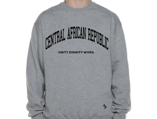 Central African Republic Sweatshirts / Central African Republic Shirt / Central African Republic Sweat Pants Map / Central African Republic