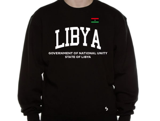 Libya Sweatshirts / Libya Shirt / Libya Sweat Pants Map / Libya Jersey / Grey Sweatshirts / Black Sweatshirts / Libya Poster