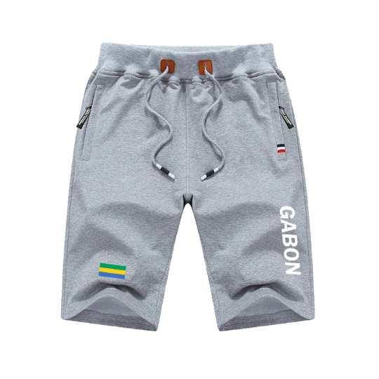 Gabon Shorts / Gabon Pants / Gabon Shorts Flag / Gabon Jersey / Grey Shorts / Black Shorts / Gabon Poster / Gabon Map / Men Women