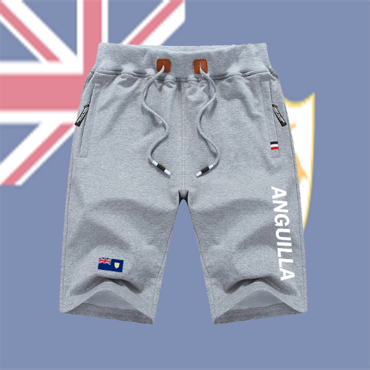 Anguilla Shorts / Anguilla Pants / Anguilla Shorts Flag / Anguilla Jersey / Grey Shorts / Black Shorts / Anguilla Poster / Anguilla Map