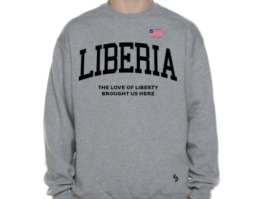 Liberia Sweatshirts / Liberia Shirt / Liberia Sweat Pants Map / Liberia Jersey / Grey Sweatshirts / Black Sweatshirts / Liberia Poster