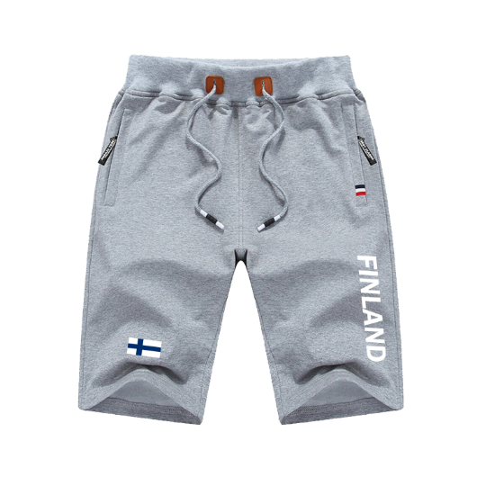 Finland Shorts / Finland Pants / Finland Shorts Flag / Finland Jersey / Grey Shorts / Black Shorts / Finland Poster / Finland Map