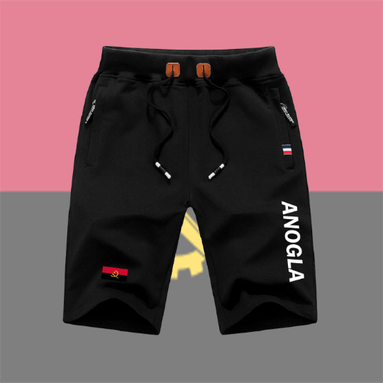 Angola Shorts / Angola Pants / Angola Shorts Flag / Angola Jersey / Grey Shorts / Black Shorts / Angola Poster / Angola Map / Men Women