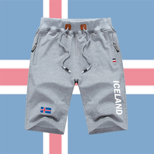 Iceland Shorts / Iceland Pants / Iceland Shorts Flag / Iceland Jersey / Grey Shorts / Black Shorts / Iceland Poster / Iceland Map