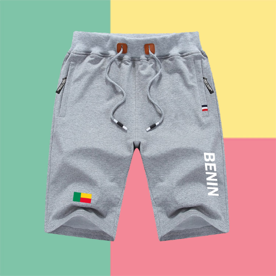 Benin Shorts / Benin Pants / Benin Shorts Flag / Benin Jersey / Grey Shorts / Black Shorts / Benin Poster / Benin Map / Men Women