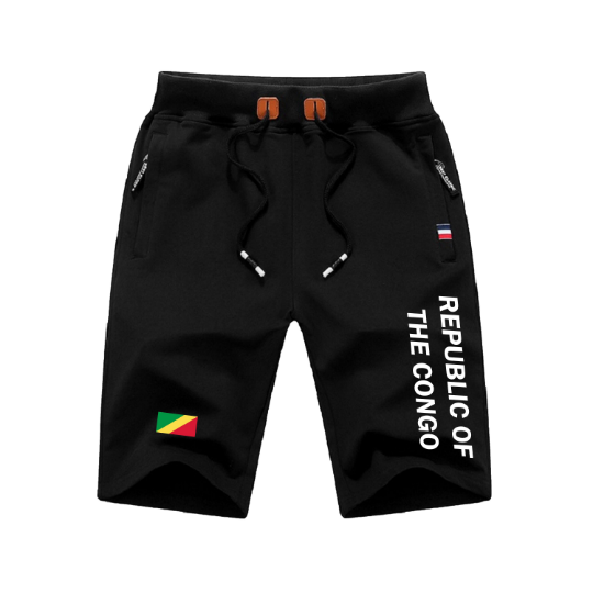 Republic Of The Congo Shorts / Republic Of The Congo Pants / Republic Of The Congo Shorts Flag / Republic Of The Congo Jersey / Grey Shorts
