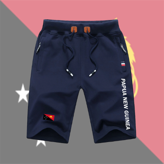 Papua New Guinea Shorts / Papua New Guinea Pants / Papua New Guinea Shorts Flag / Papua New Guinea Jersey / Grey Shorts / Black Shorts