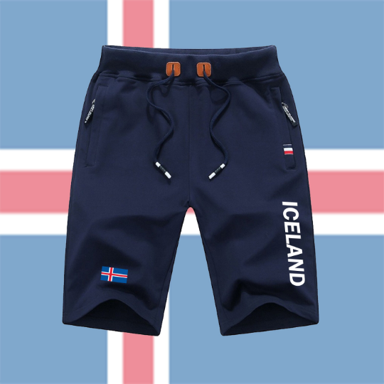 Iceland Shorts / Iceland Pants / Iceland Shorts Flag / Iceland Jersey / Grey Shorts / Black Shorts / Iceland Poster / Iceland Map