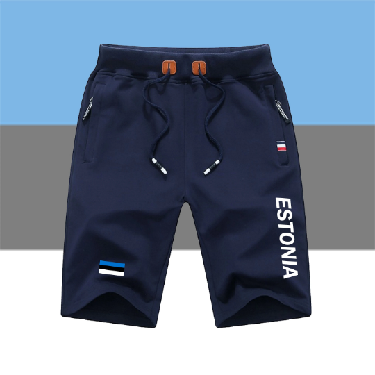 Estonia Shorts / Estonia Pants / Estonia Shorts Flag / Estonia Jersey / Grey Shorts / Black Shorts / Estonia Poster / Estonia Map