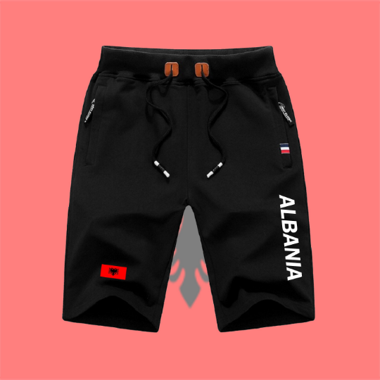 Albania Shorts / Albania Pants / Albania Shorts Flag / Albania Jersey / Grey Shorts / Black Shorts / Albania Poster / Albania Map