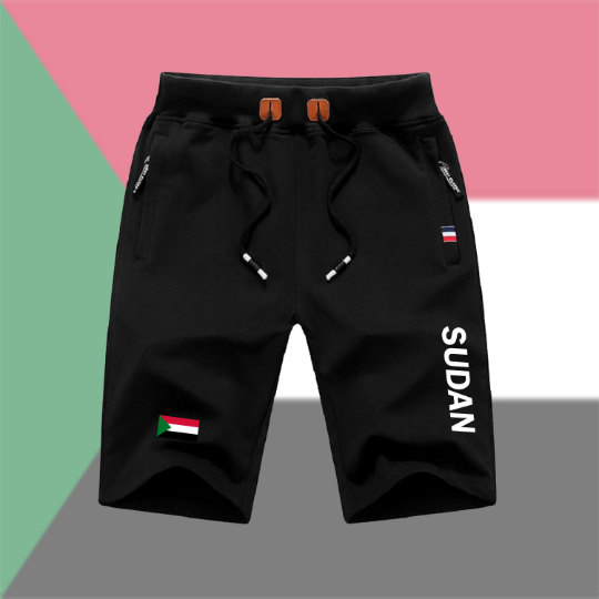 Sudan Shorts / Sudan Pants / Sudan Shorts Flag / Sudan Jersey / Grey Shorts / Black Shorts / Sudan Poster / Sudan Map / Men Women