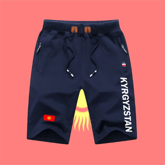 Kyrgyzstan Shorts / Kyrgyzstan Pants / Kyrgyzstan Shorts Flag / Kyrgyzstan Jersey / Grey Shorts / Black Shorts / Kyrgyzstan Poster