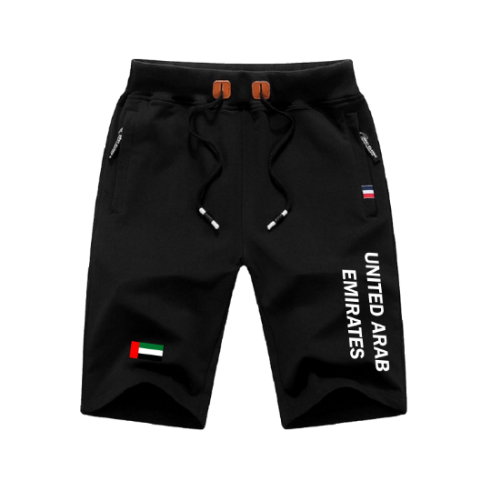 United Arab Emirates Shorts / United Arab Emirates Pants / United Arab Emirates Shorts Flag / United Arab Emirates Jersey / Grey Shorts