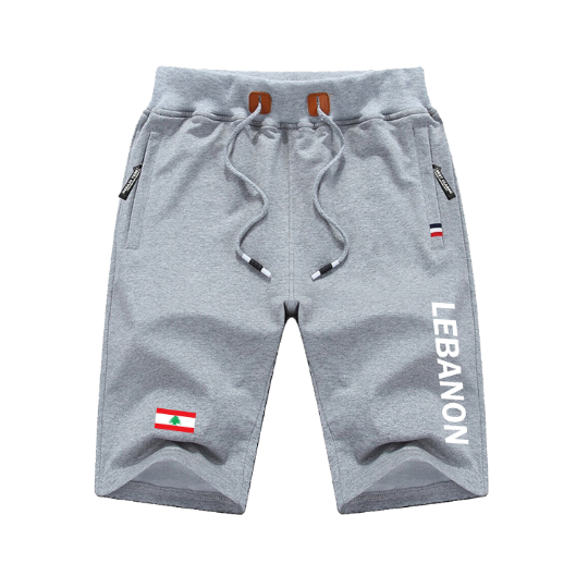 Lebanon Shorts / Lebanon Pants / Lebanon Shorts Flag / Lebanon Jersey / Grey Shorts / Black Shorts / Lebanon Poster / Lebanon Map