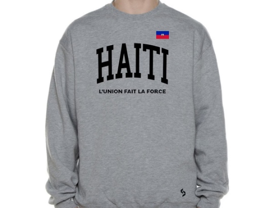 Haiti Sweatshirt / Haiti Hoodie / Haiti Sweatshirt Flag / Haiti Jersey / Grey Sweatshirt / Black Sweatshirt / Haiti Poster / Haiti Map