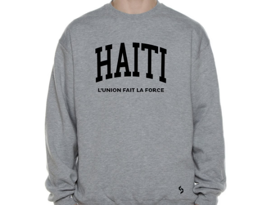 Haiti Sweatshirt / Haiti Hoodie / Haiti Sweatshirt Flag / Haiti Jersey / Grey Sweatshirt / Black Sweatshirt / Haiti Poster / Haiti Map