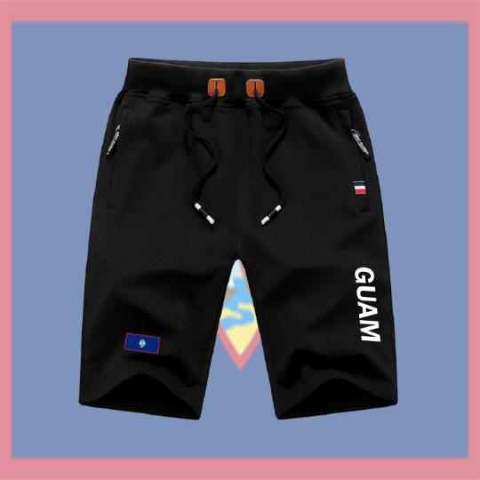 Guam Shorts / Guam Pants / Guam Shorts Flag / Guam Jersey / Grey Shorts / Black Shorts / Guam Poster / Guam Map / Men Women