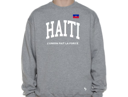 Haiti Sweatshirt / Haiti Hoodie / Haiti Sweatshirt Flag / Haiti Jersey / Grey Sweatshirt / Black Sweatshirt / Haiti Poster / Haiti Map