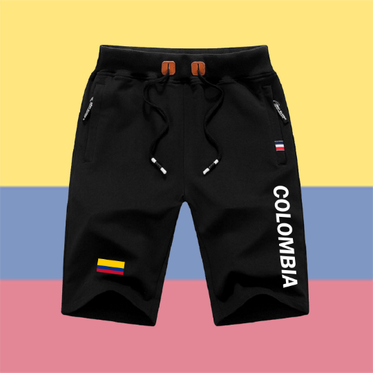 Colombia Shorts / Colombia Pants / Colombia Shorts Flag / Colombia Jersey / Grey Shorts / Black Shorts / Colombia Poster / Colombia Map