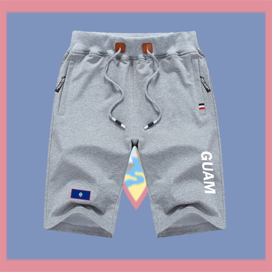 Guam Shorts / Guam Pants / Guam Shorts Flag / Guam Jersey / Grey Shorts / Black Shorts / Guam Poster / Guam Map / Men Women