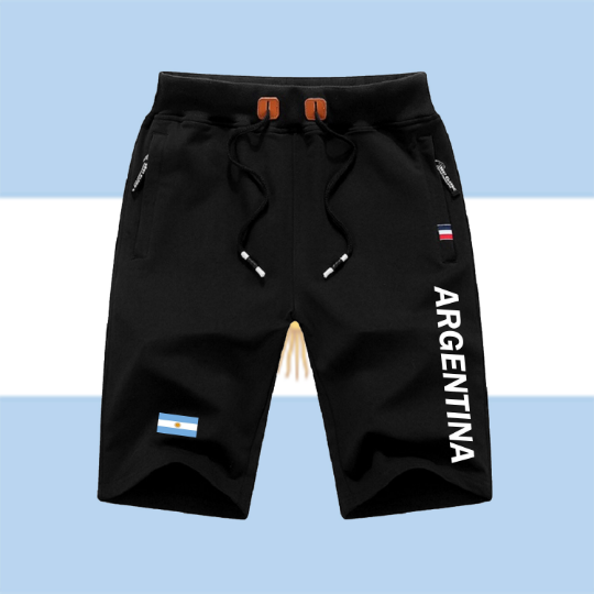 Argentina Shorts / Argentina Pants / Argentina Shorts Flag / Argentina Jersey / Grey Shorts / Black Shorts / Argentina Poster