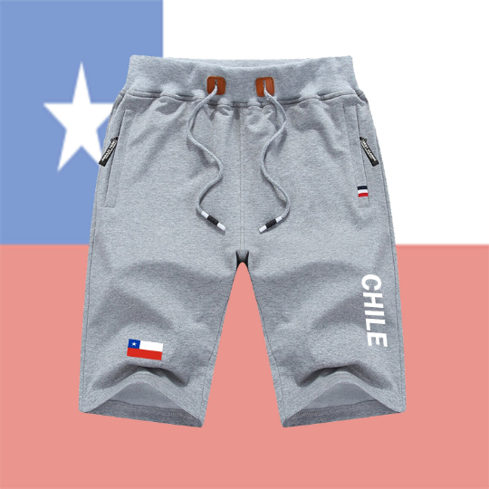 Chile Shorts / Chile Pants / Chile Shorts Flag / Chile Jersey / Grey Shorts / Black Shorts / Chile Poster / Chile Map / Men Women