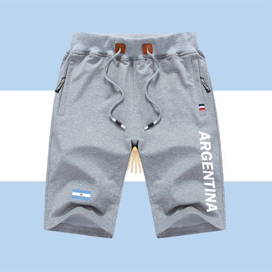 Argentina Shorts / Argentina Pants / Argentina Shorts Flag / Argentina Jersey / Grey Shorts / Black Shorts / Argentina Poster